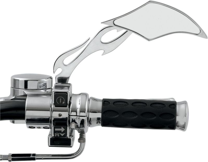 Spegel Drag Specialties Gothic Sculptured Stem krom höger