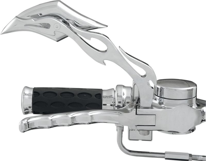 Spegel Drag Specialties Gothic Sculptured Stem krom höger