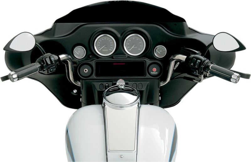 Spegel Drag Specialties Teardrop kort svart