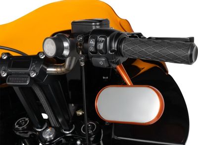 Spegel Arlen Ness Oval höger orange