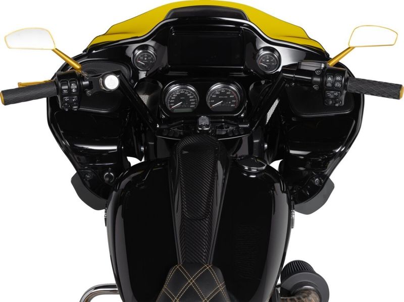 Spegel Arlen Ness Tearchop höger Harley, Indian, metric and guld