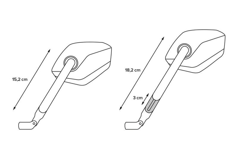Spegel SW-Motech Arm kort Ducati 16-upp