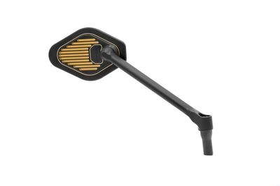 Spegel Drag Specialties Stem 18cm justerbar lång svart guld M03-12-R-BDG