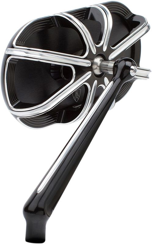 Spegel Arlen Ness 10-Gauge vänster svart incl hardware for Harley,