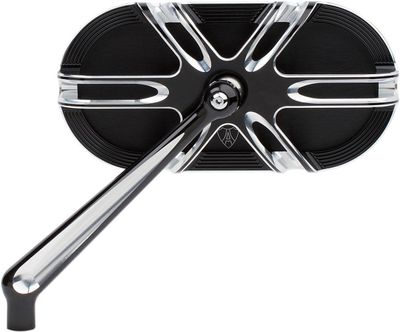 Spegel Arlen Ness vänster incl hardware for Harley, svart
