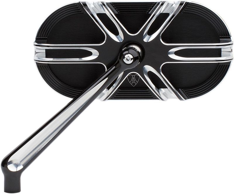 Spegel Arlen Ness vänster incl hardware for Harley, svart