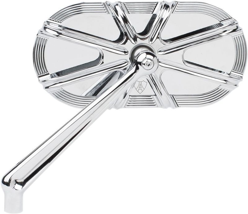 Spegel Arlen Ness vänster incl hardware for Harley, krom