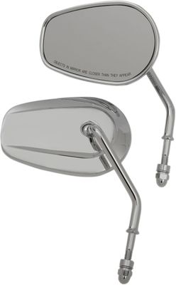 Spegel Drag Specialties OEM-Style Teasr kort krom