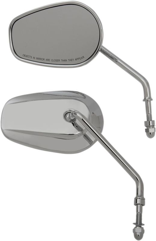 Spegel Drag Specialties OEM-Style Teasr lång krom