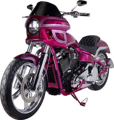 Spegel Arlen Ness billet vänster krom Incl. hardware for Harley,