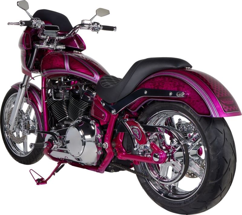 Spegel Arlen Ness billet höger krom incl hardware for Harley,
