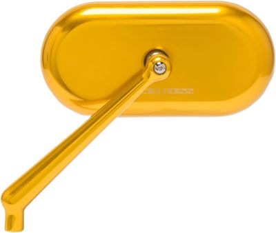 Spegel Arlen Ness smidd höger guld Harley, Indian, metric and
