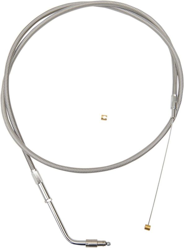 Gasvajer styre LA Choppers SS15-17 rostfri flätad Softail 96-15, Dyna 07-17
