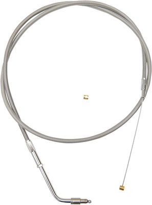 Gasvajer styre LA Choppers rostfri flätad Sportster 07-22