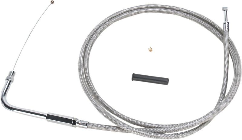 Gasvajer Drag Specialties 54 rostfri flätad stål H-D 88-95