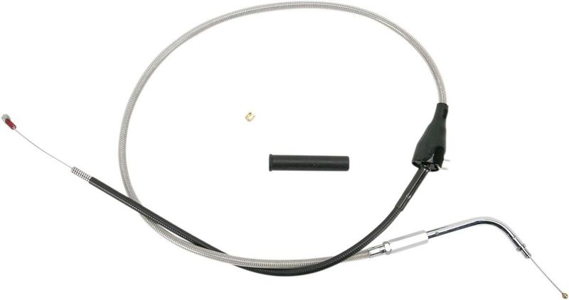 Returvajer Drag Specialties rostfri flätad stål Touring 02-03