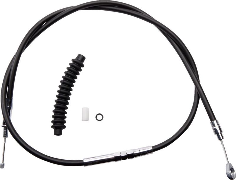 Kopplingsvajer Drag Specialties High-Efficiency svart vinyl Sportster 05-22