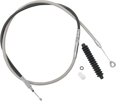 Kopplingsvajer Drag Specialties High-Efficiency svart vinyl Softail 07-17, Dyna 06-16