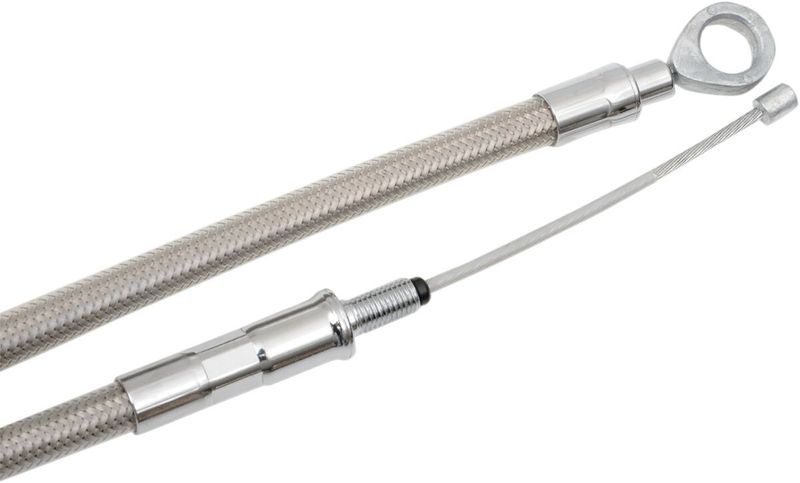 Kopplingsvajer Drag Specialties High-Efficiency svart vinyl Softail 07-17, Dyna 06-16