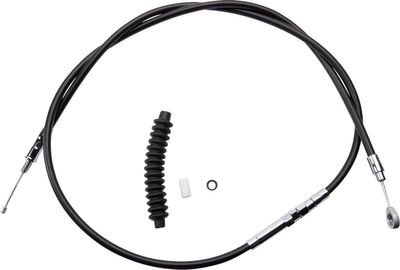 Kopplingsvajer Drag Specialties High-Efficiency svart vinyl Sportster 84-87, Touring 84