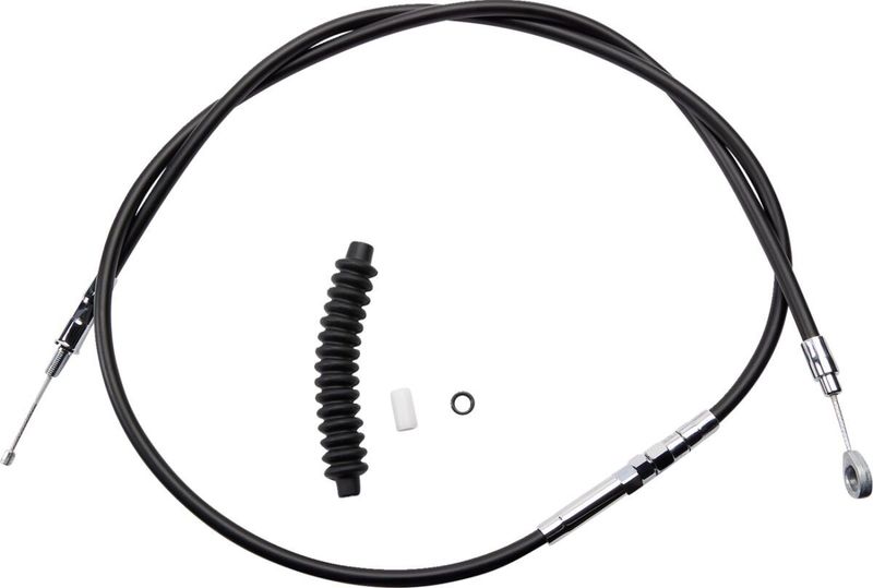Kopplingsvajer Drag Specialties High-Efficiency svart vinyl Sportster 84-87, Touring 84