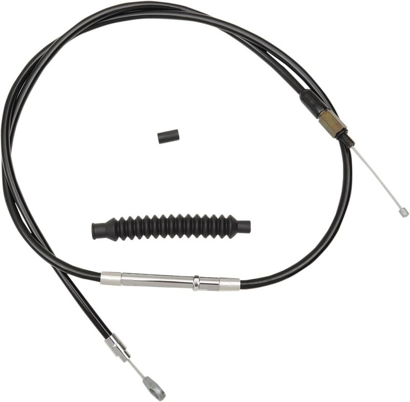 Kopplingsvajer LA Choppers 15-17 svart vinyl H-D 03-16