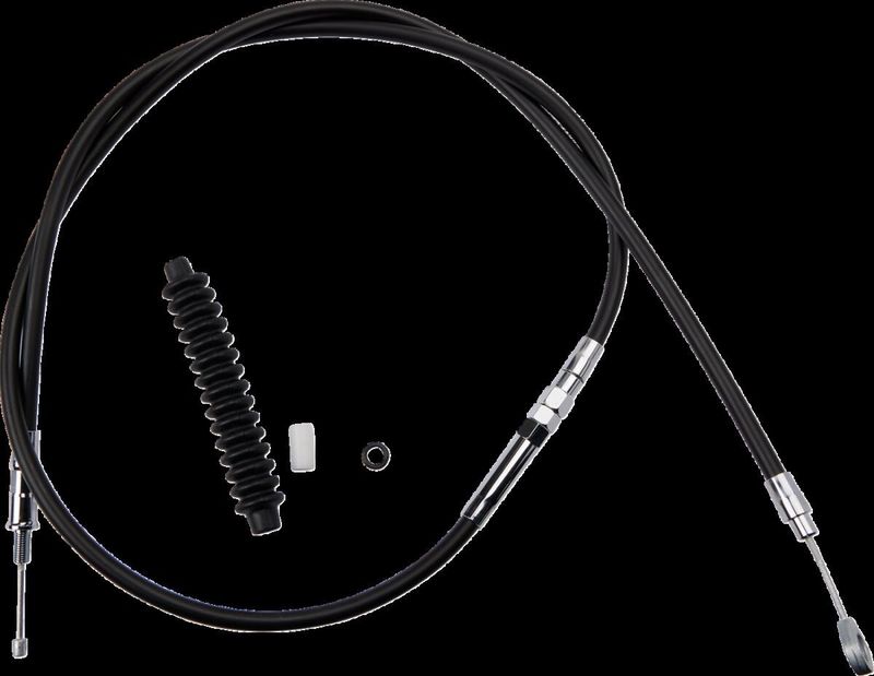 Kopplingsvajer Drag Specialties High-Efficiency svart vinyl Sportster 86-95