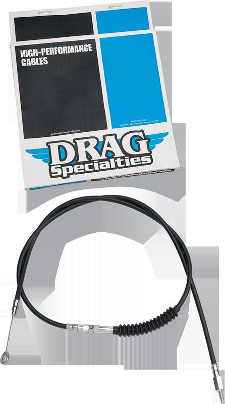Kopplingsvajer Drag Specialties High-Efficiency svart vinyl Sportster 86-95