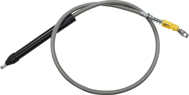 Kopplingsvajer LA Choppers 12-14 rostfri flätad Softail 18-24