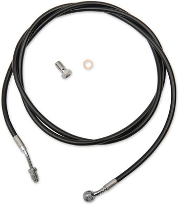 Kopplingsvajer LA Choppers Apes 15 B15-17 svart vinyl rostfri stål