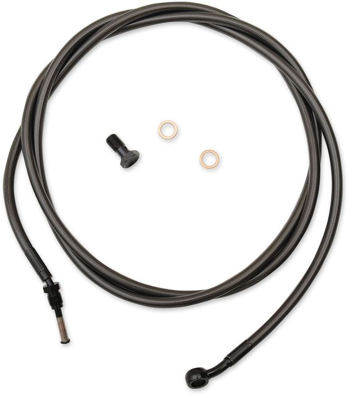 Kopplingsvajer LA Choppers Midnight Apes 15 M15-17 flätad rostfri stål Touring 17-20
