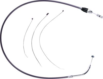 Kopplingsvajer Drag Specialties svart krom Touring 23-24 43239-2HE