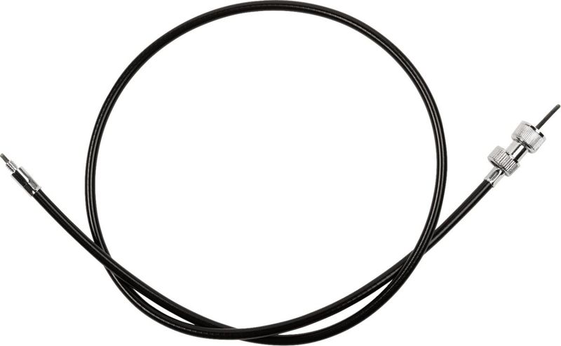 Hastighetsmätarvajer Drag Specialties Front-Wheel 42 svart vinyl Dyna 91-95, Softail 86-87