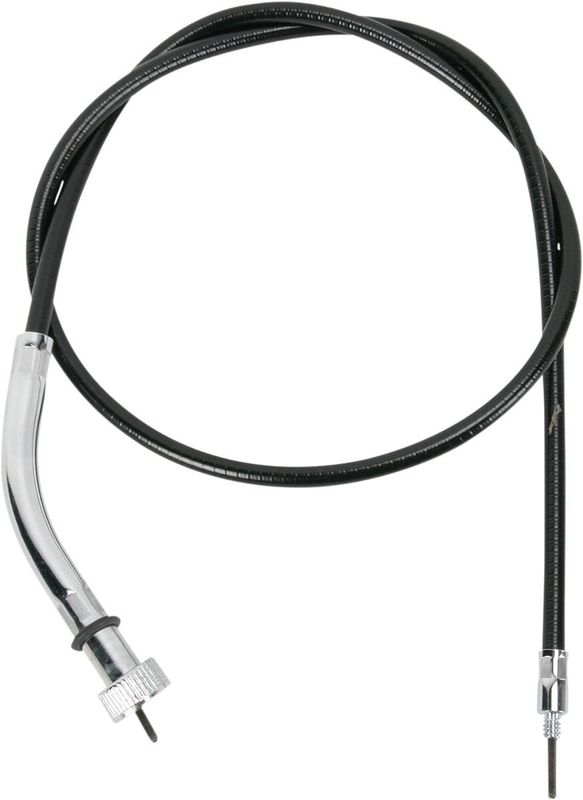 Hastighetsmätarvajer Drag Specialties Front-Wheel svart vinyl H-D 90-98