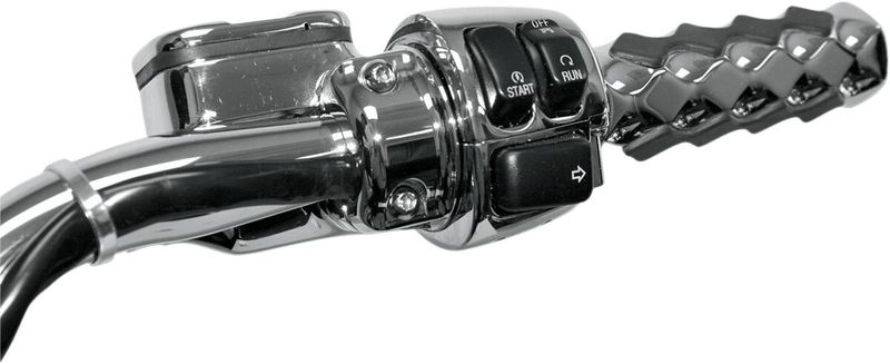 Klammer vajer Drag Specialties Throttle/idle 1.25 dubbel krom