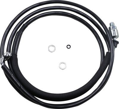 Kopplingsslang Drag Specialties Hydraulic 10 rostfri svart vinyl stål Touring 15-16