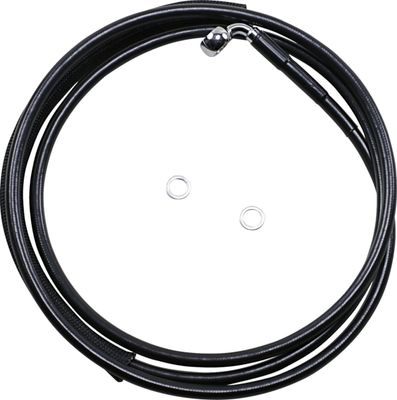Kopplingsslang Drag Specialties Hydraulic rostfri svart vinyl stål Touring 15-20 51701-2BLK