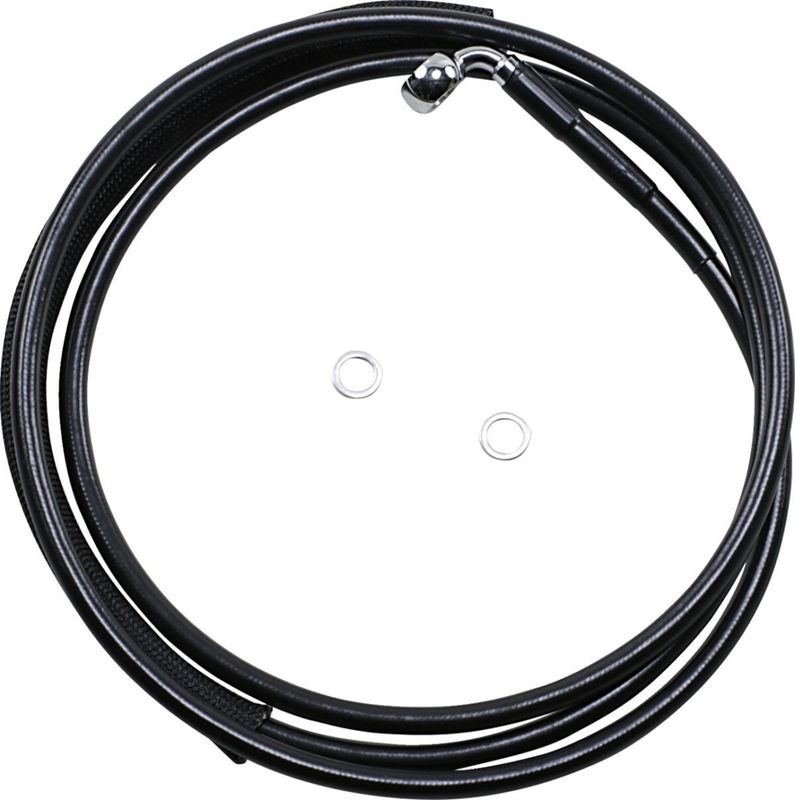 Kopplingsslang Drag Specialties Hydraulic rostfri svart vinyl stål Touring 15-20 51701-2BLK