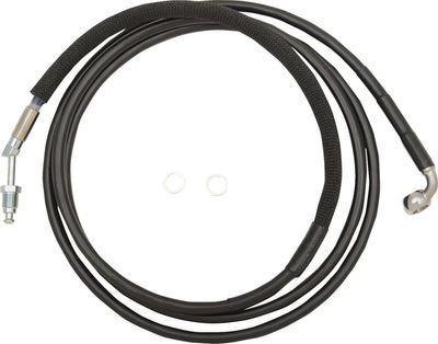 Kopplingsslang Drag Specialties Hydraulic 10 17+RG rostfri svart vinyl stål Touring 15-20
