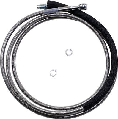 Kopplingsslang Drag Specialties Hydraulic 4 17FLHX rostfri stål Touring 17-20