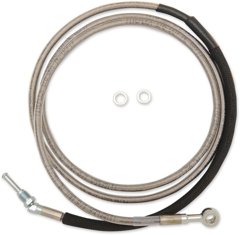 Kopplingsslang Drag Specialties Hydraulic 6 17FLHX rostfri stål Touring 17-20