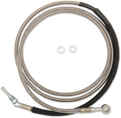 Kopplingsslang Drag Specialties Hydraulic 8 17FLHX rostfri stål Touring 17-20
