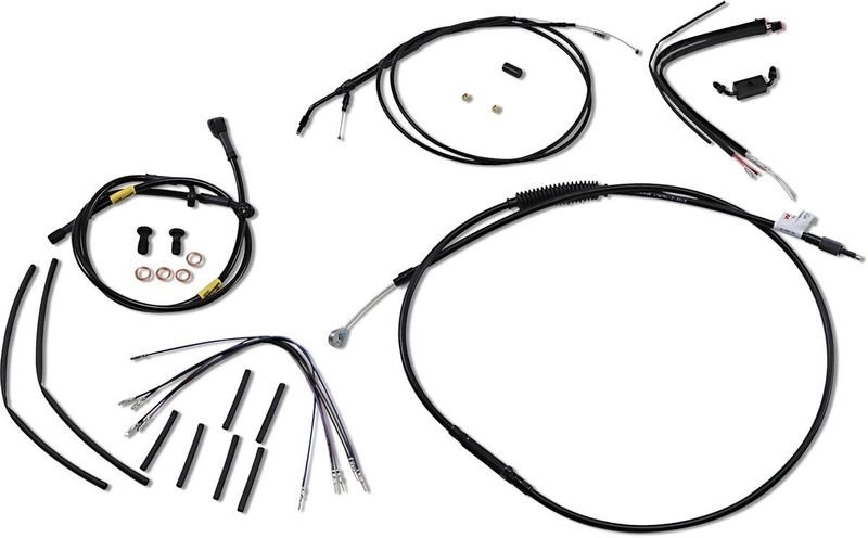 Bromsslangsats Burly Brand Handlebar Cable Glide bred Dyna 12-17