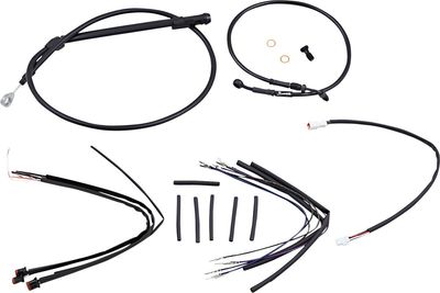 Förlängningssats vajrar och slangar Burly 12" Softail FXBB 18-20 m.fl.