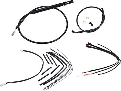 Förlängningssats vajrar och slangar Burly 14" Softail FXBB 18-20 m.fl.