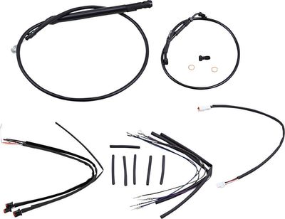 Förlängningssats vajrar och slangar Burly 12" Softail FXBB 18-20 m.fl.