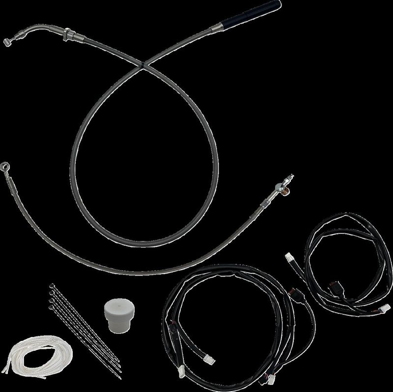 Monteringssats Fat Baggers EZ H-bar Plus 8 Flhx flätad Touring 23-upp