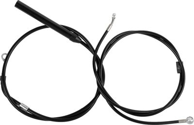 Bromsslangsats styrvajer LA Choppers 12-14 svart vinyl Touring 21-22