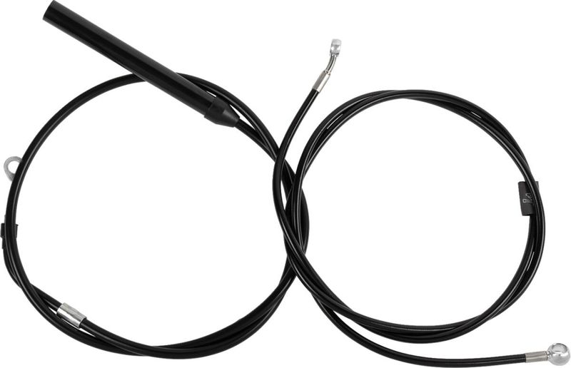 Bromsslangsats styrvajer LA Choppers 12-14 svart vinyl Touring 21-22