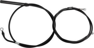 Bromsslangsats styrvajer LA Choppers 18-20 svart vinyl Touring 21-22